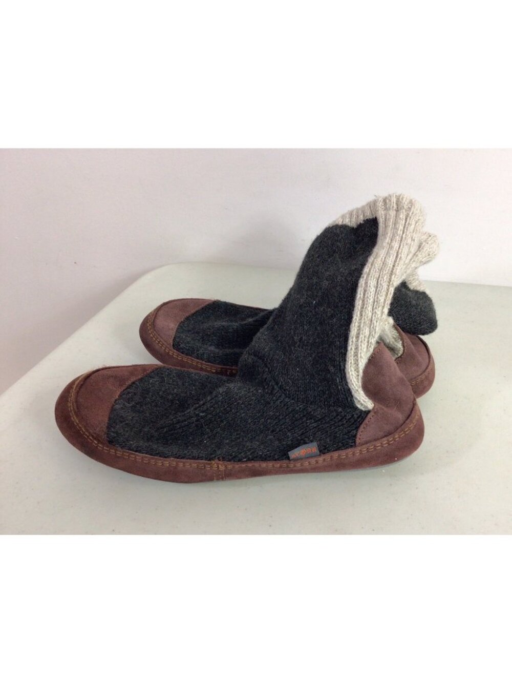 Acorn Slouch Slipper Boots Ragg Wool Mens 11